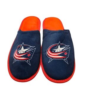 Columbus Blue Jackets NHL Hockey Mens Slippers Size L 11-12